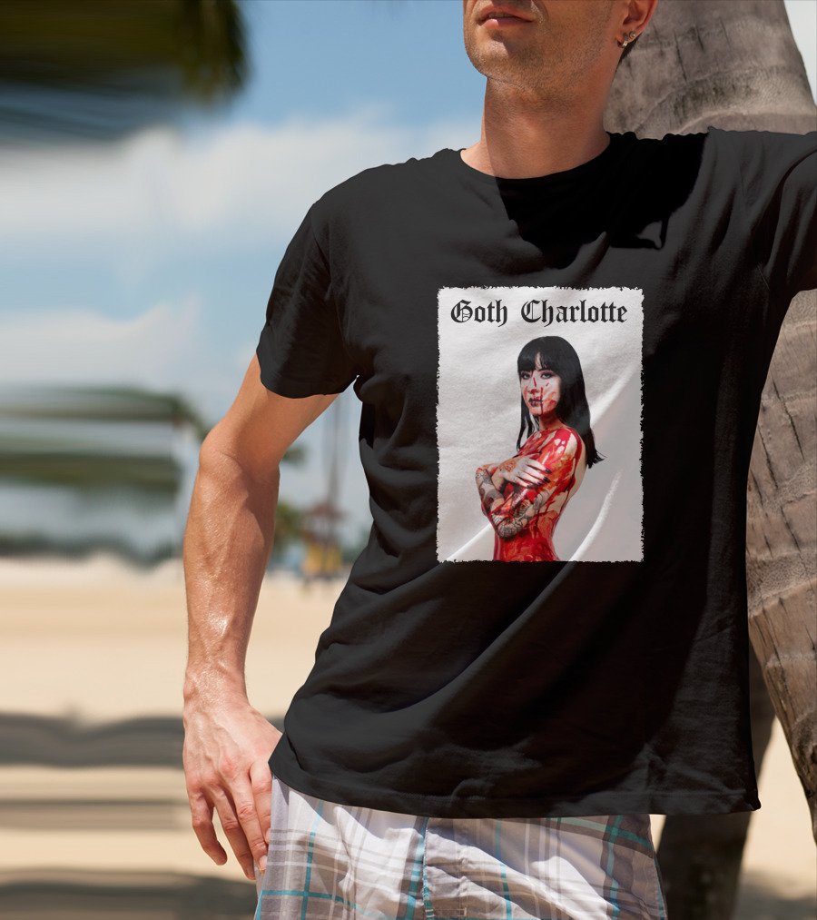 Goth Charlotte Blood Tattoo Art Dark T-Shirt