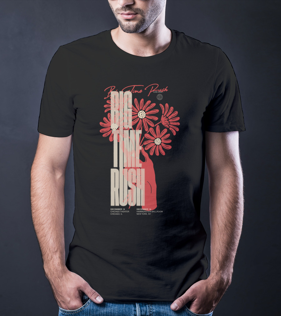 Big Time Rush Live Daisy Chicago Theater New York Hammerstein Ballroom December T-Shirt