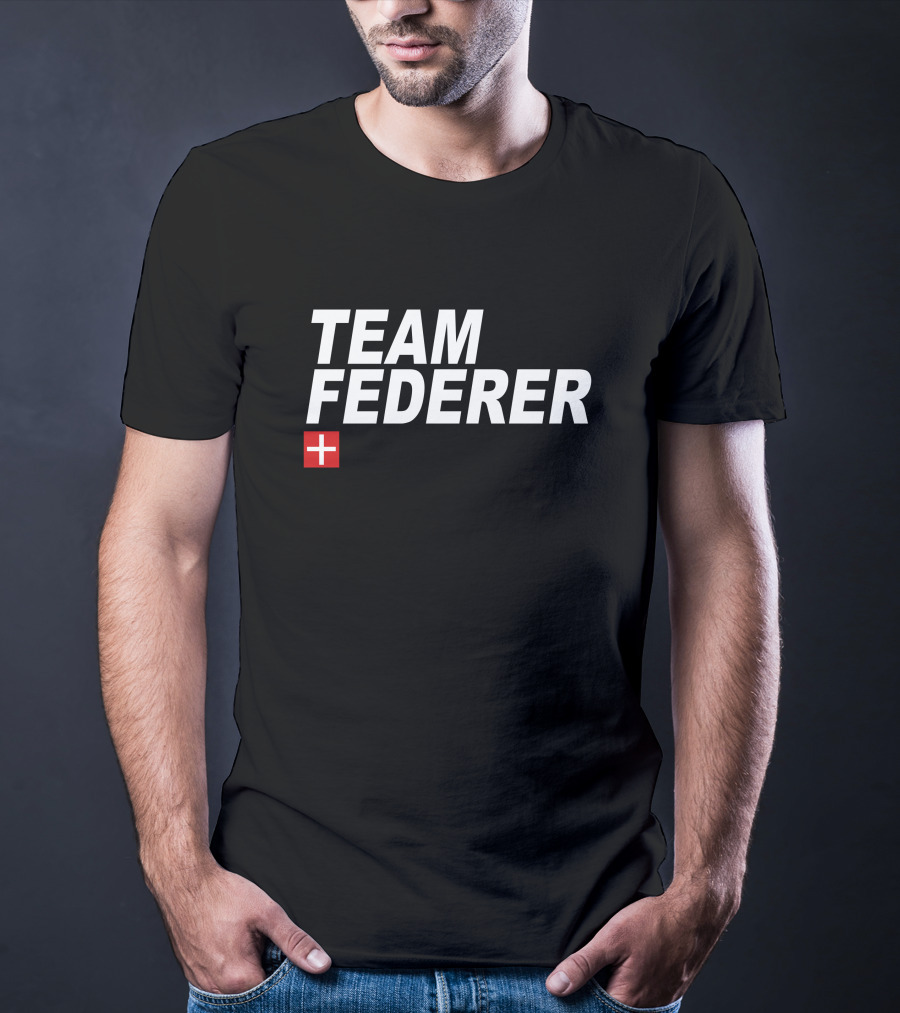 TEAM FEDERER Switzerland Tennis Icon Fan Support T-Shirt