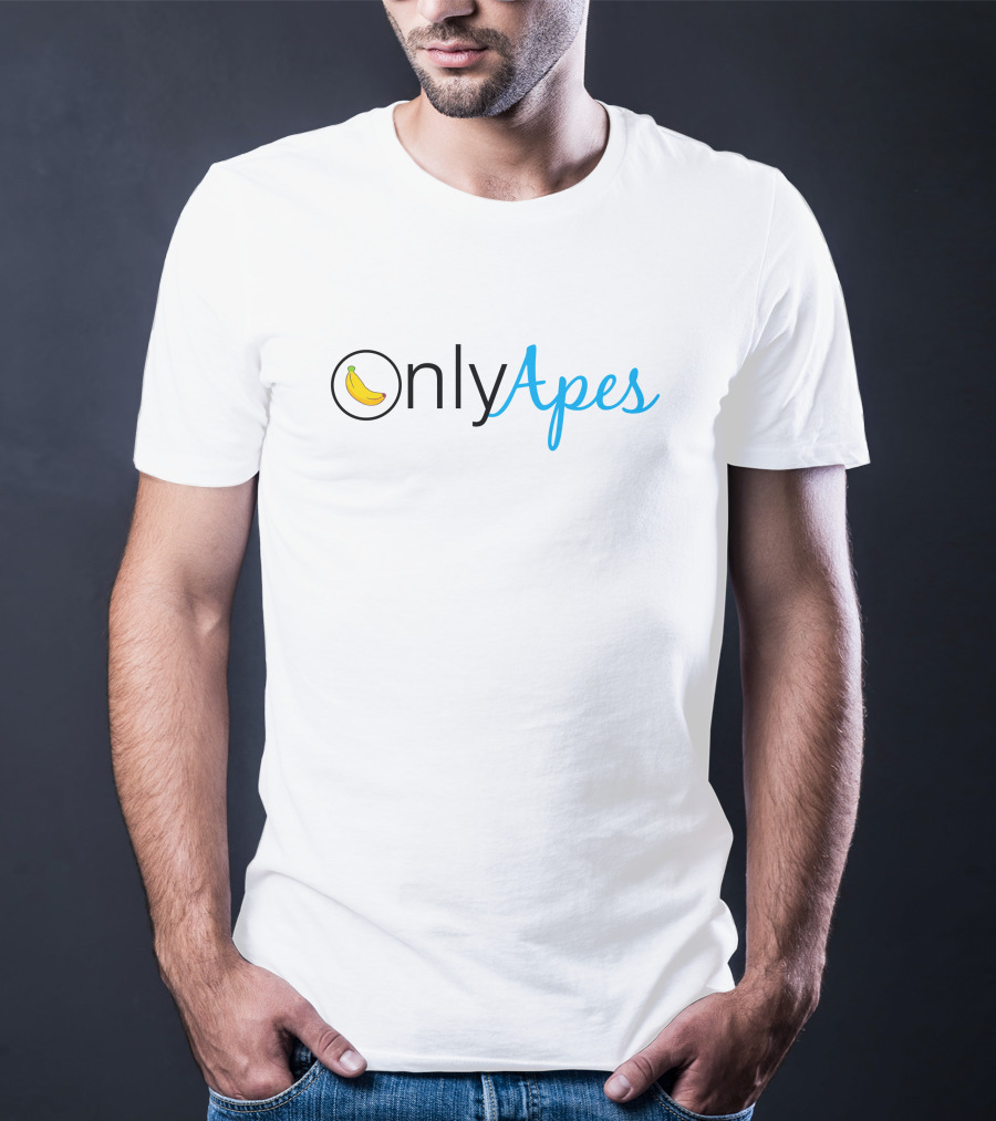 Primatesdaily Onlyapes Banana Logo Merch T-Shirt