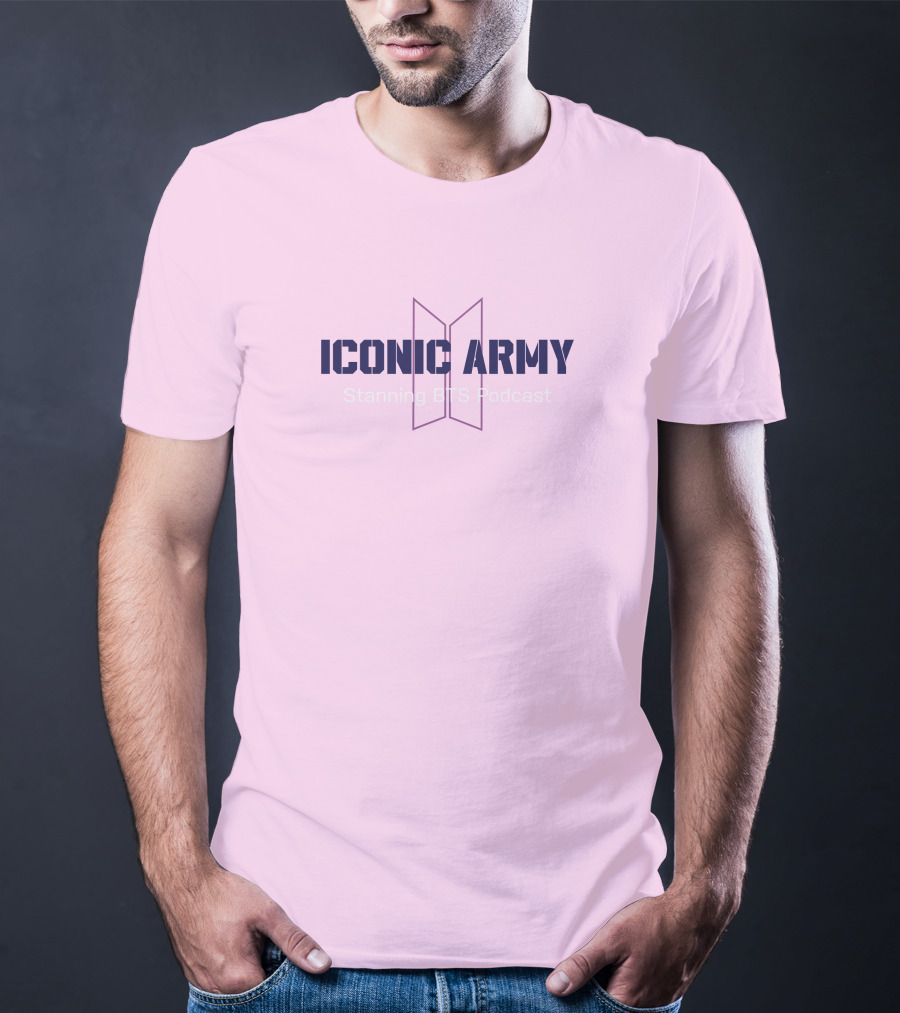 Iconic Army Stanning BTS Podcast T-Shirt