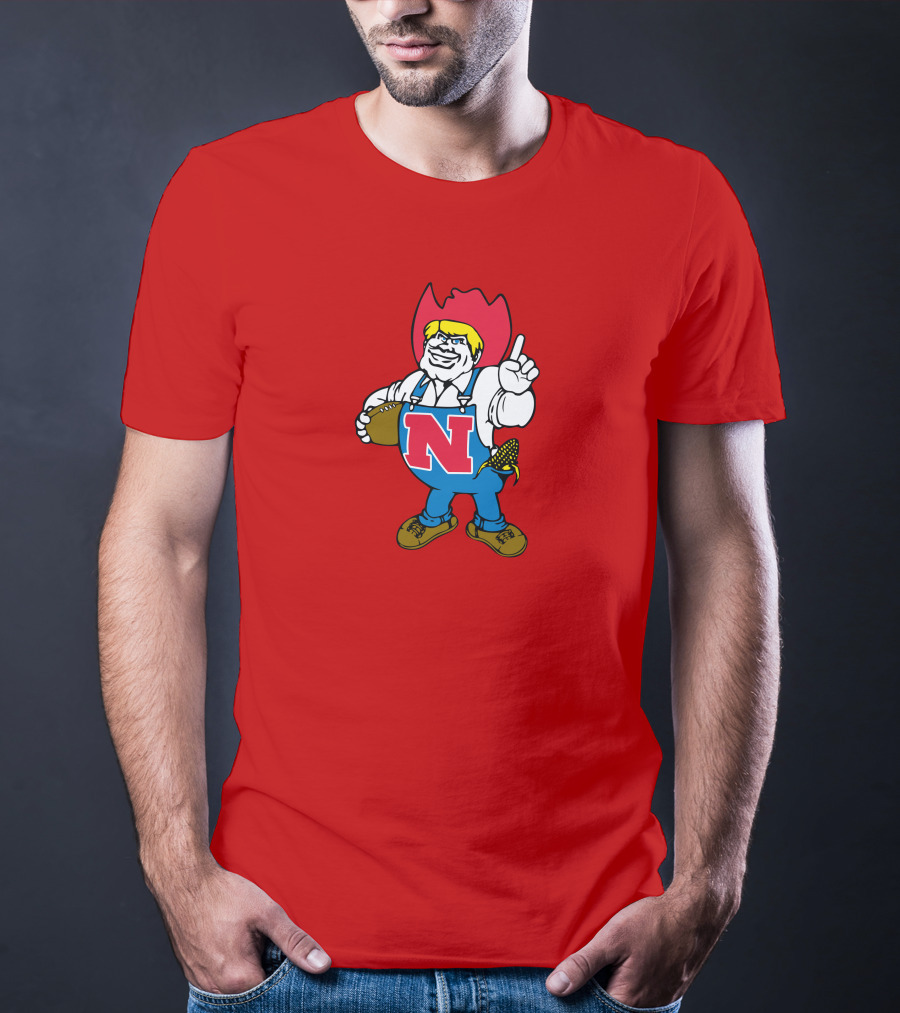 Herbie Husker Nebraska Football Cornhusker Mascot T-Shirt
