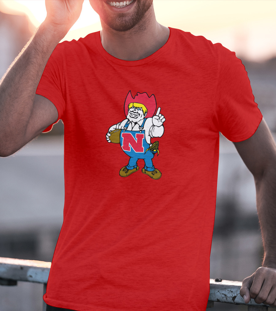 Herbie Husker Nebraska Football Cornhusker Mascot T-Shirt