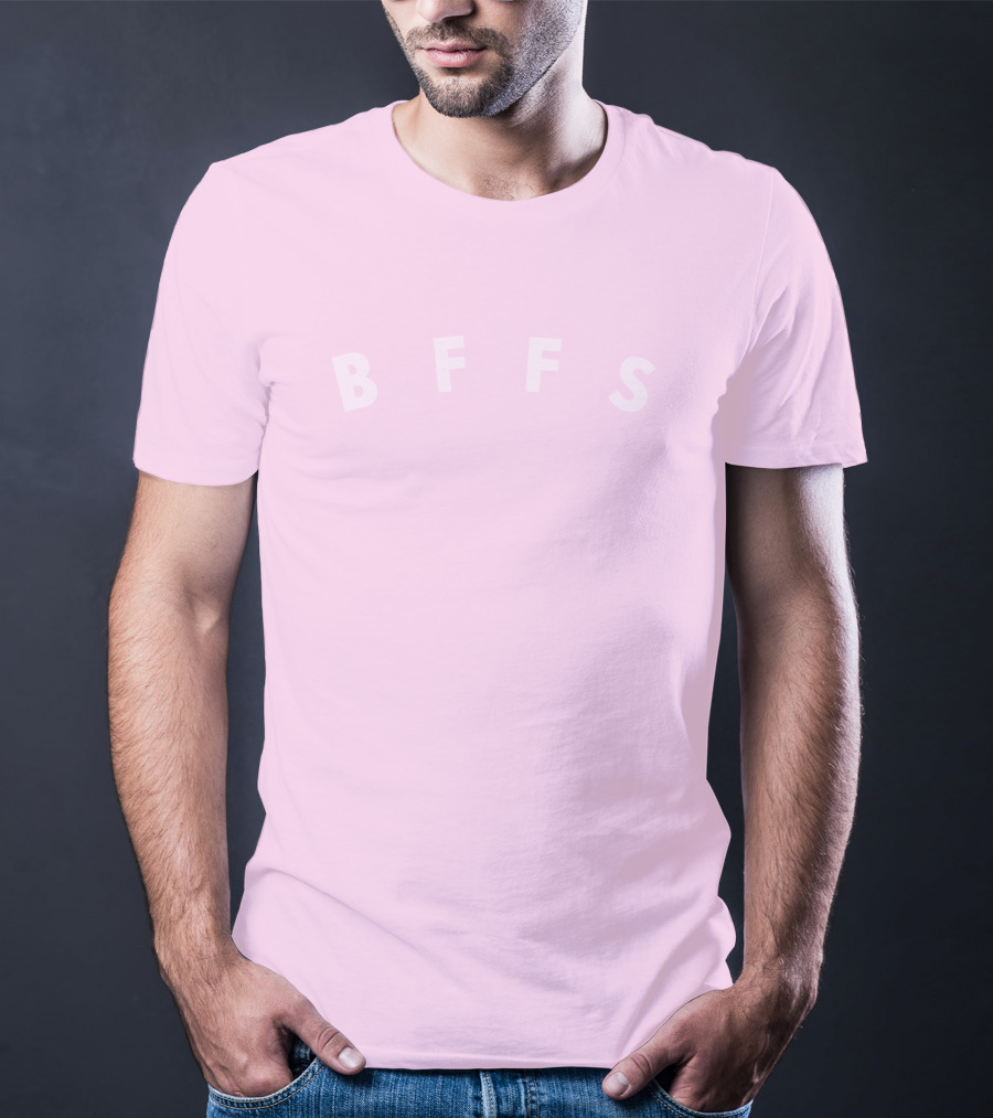 BFFs Puff Print Pink T-Shirt