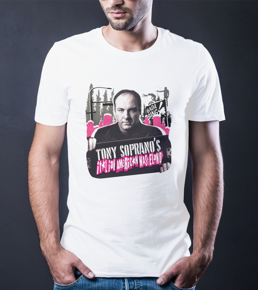 Tony Soprano's Italian American Wasteland Bada Bing Skateboarding Scene T-Shirt