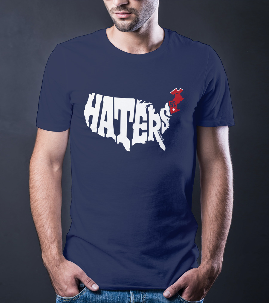 Haters New England Patriots Map T-Shirt