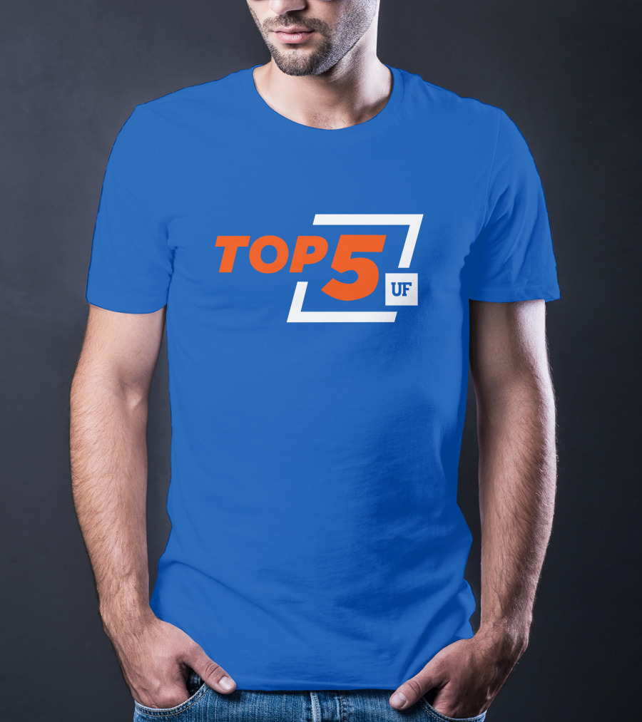Top 5 UF University Florida Gators Elite Ranking Achievement T-Shirt