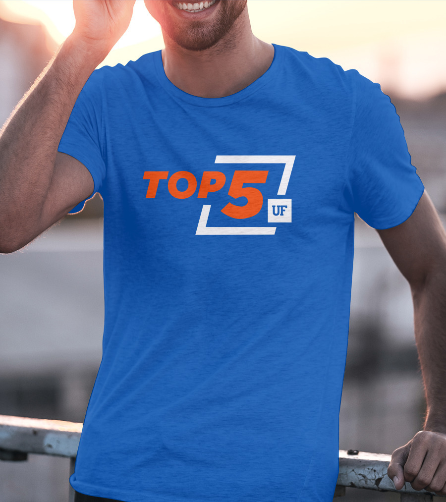 Top 5 UF University Florida Gators Elite Ranking Achievement T-Shirt