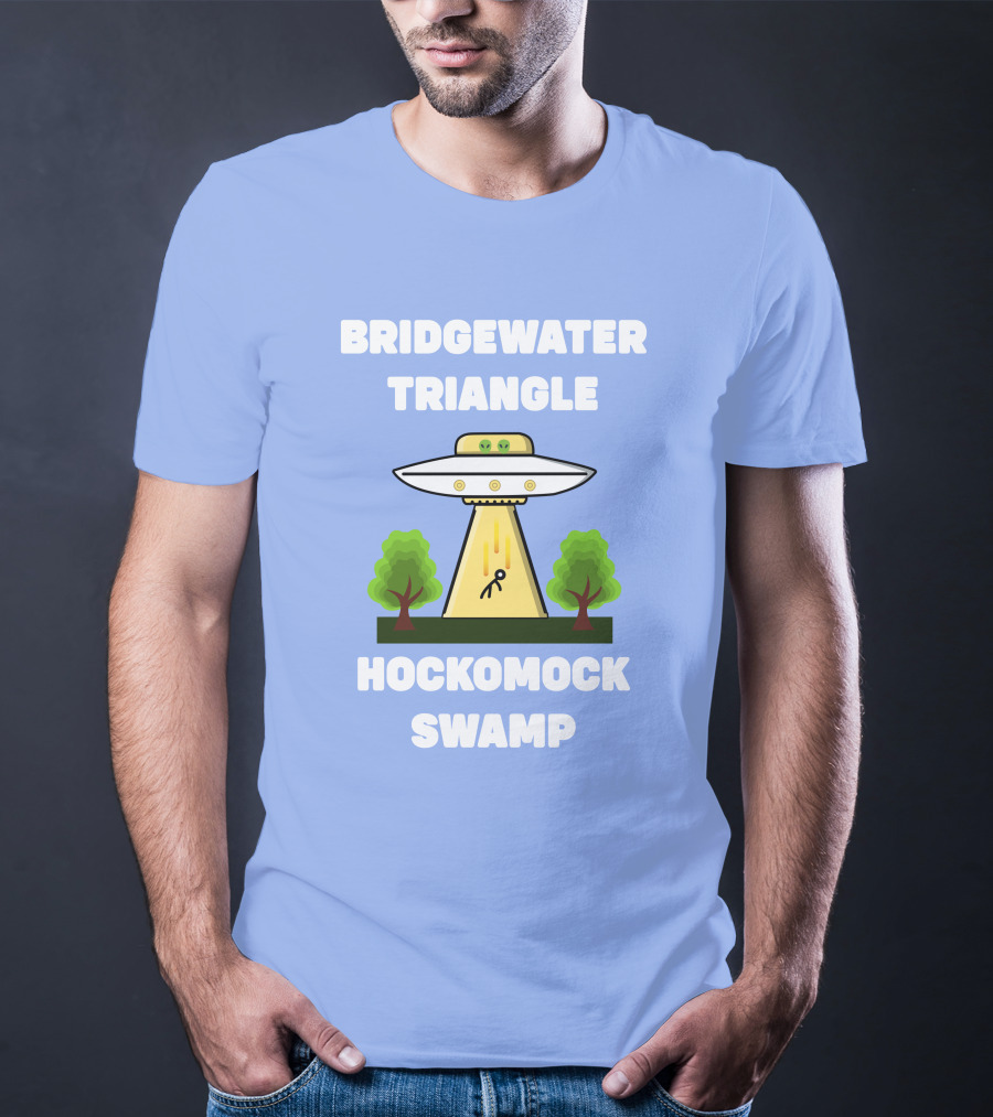 Bridgewater Triangle Hockomock Swamp UFO Alien Abduction Scene T-Shirt