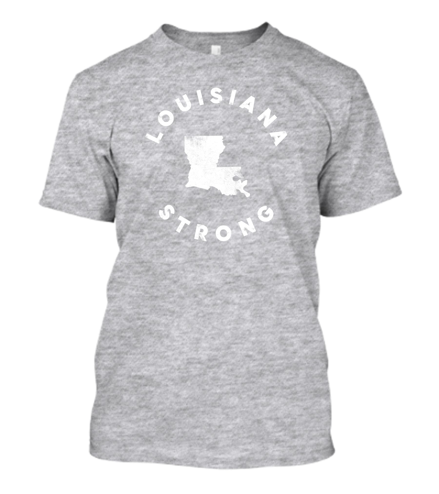 Louisiana Strong The Shop For Ward Merch State Pride Map Motivational T-Shirt