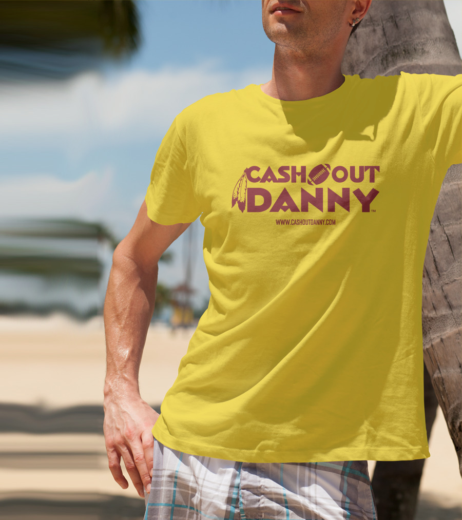 Cash Out Danny Www.cashoutdanny.com Football Feathers Logo Merch Sell T-Shirt