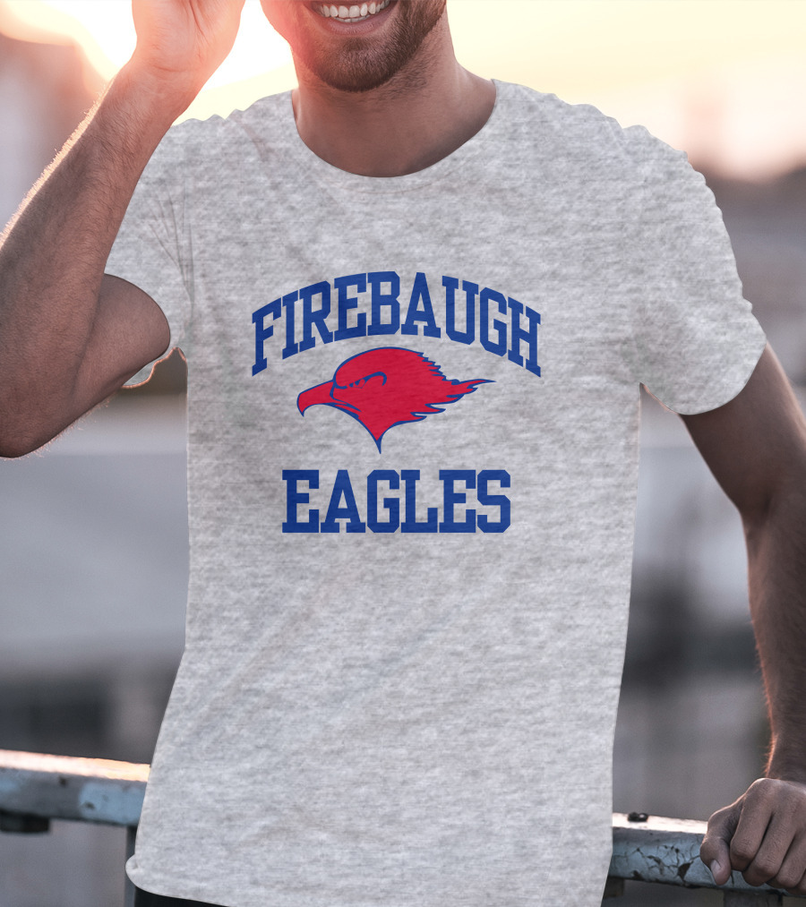 Josh Allen Firebaugh Eagles Buffalo Bills Red Blue Text T-Shirt