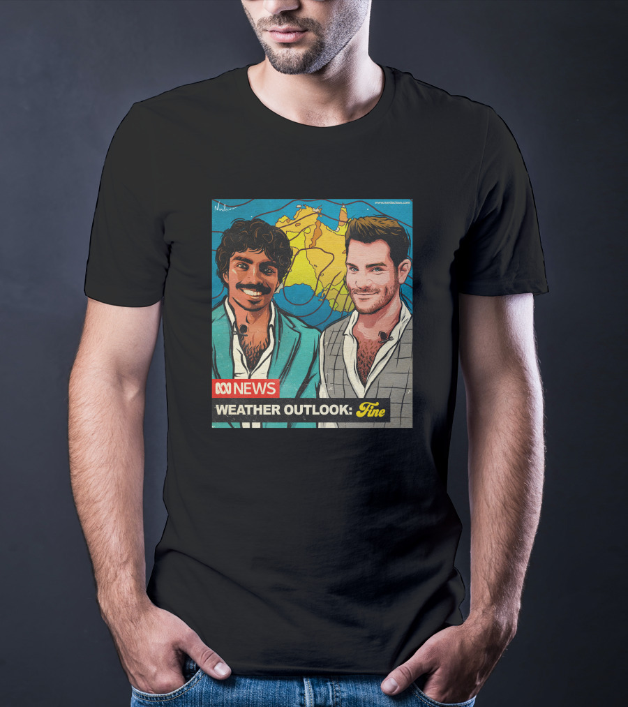 ABC News Weather Outlook Fine Nate Byrne Tony Armstrong T-Shirt