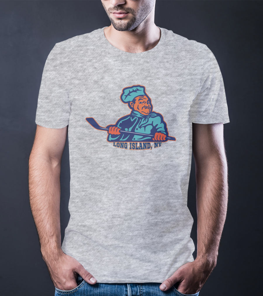 Borrelli's Hockey Long Island NY Chef With Hockey Stick T-Shirt