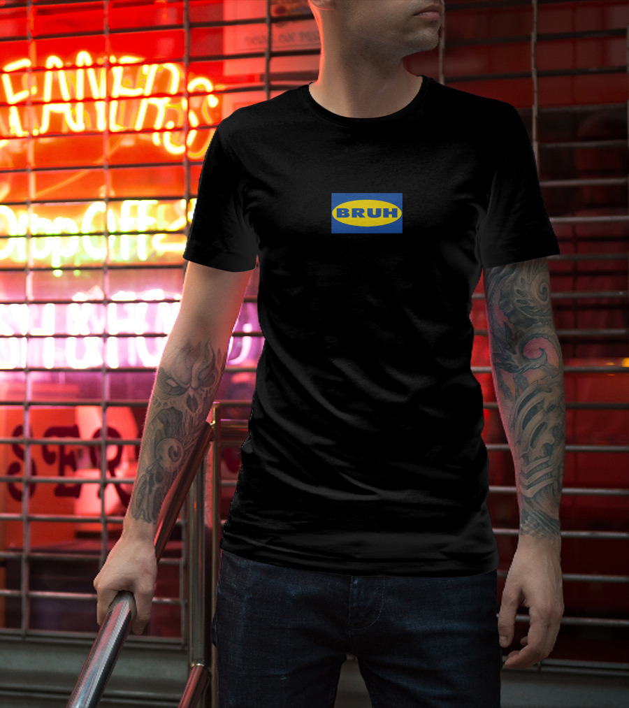 Bruh IKEA Logo Parody Seth Everman Represent T-Shirt