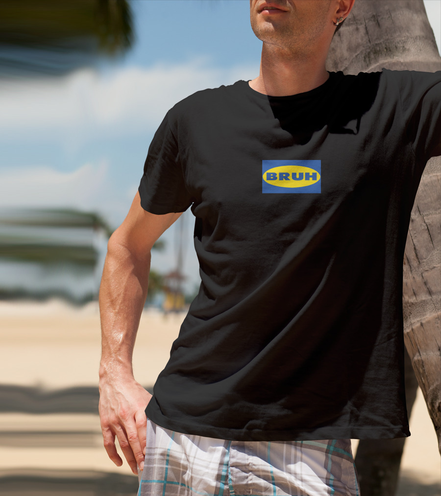 Bruh IKEA Logo Parody Seth Everman Represent T-Shirt