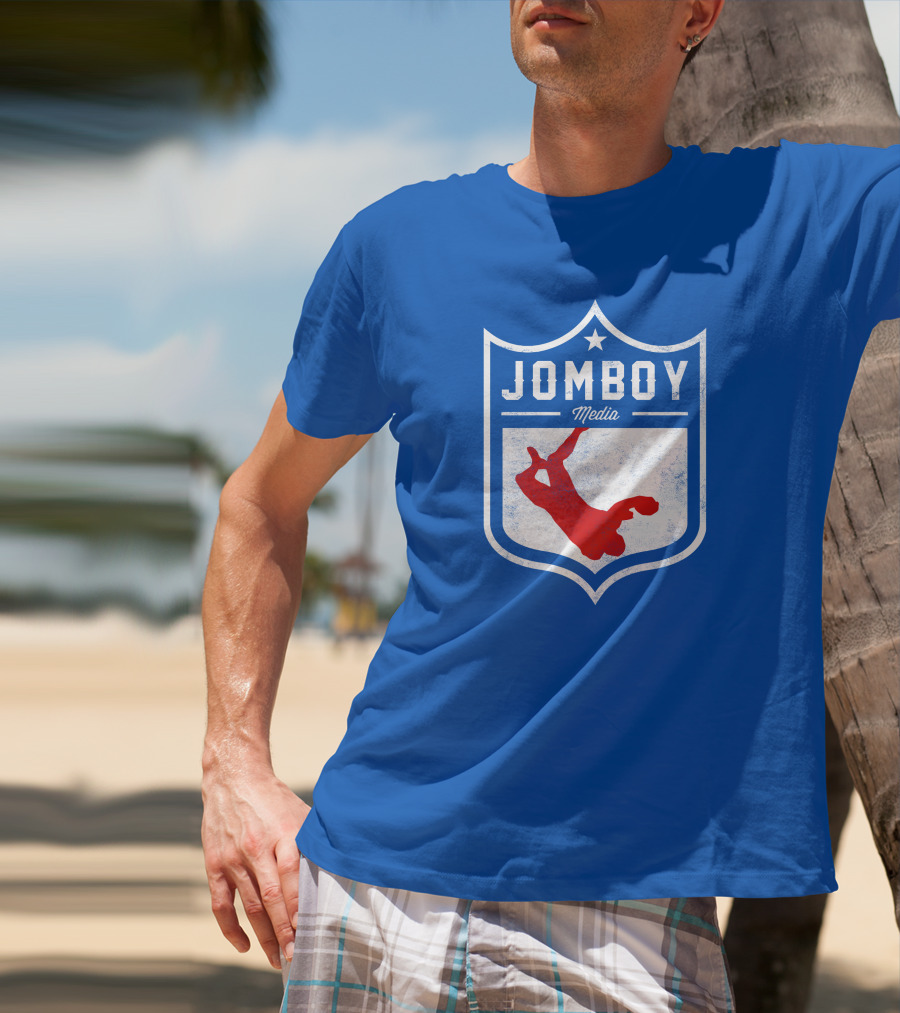 Jomboy Media Merch Thicc Six New Logo NFL Shield T-Shirt