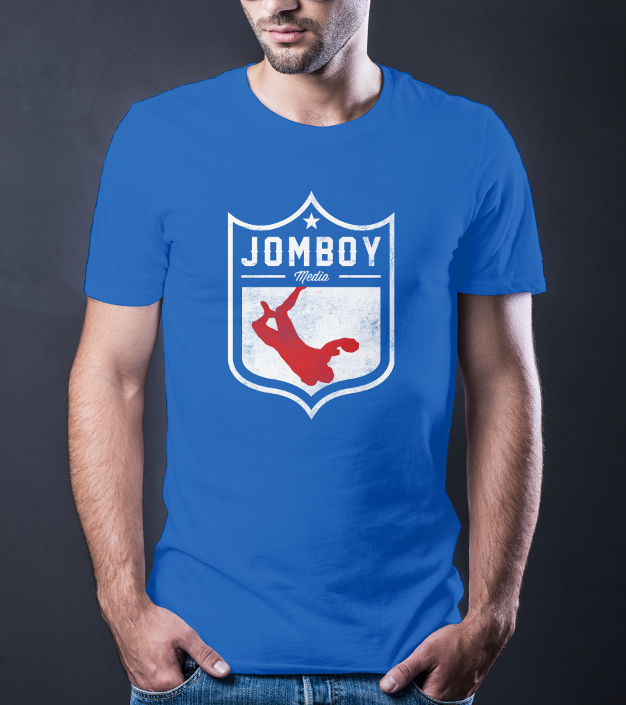 Jomboy Media Merch Thicc Six New Logo NFL Shield T-Shirt