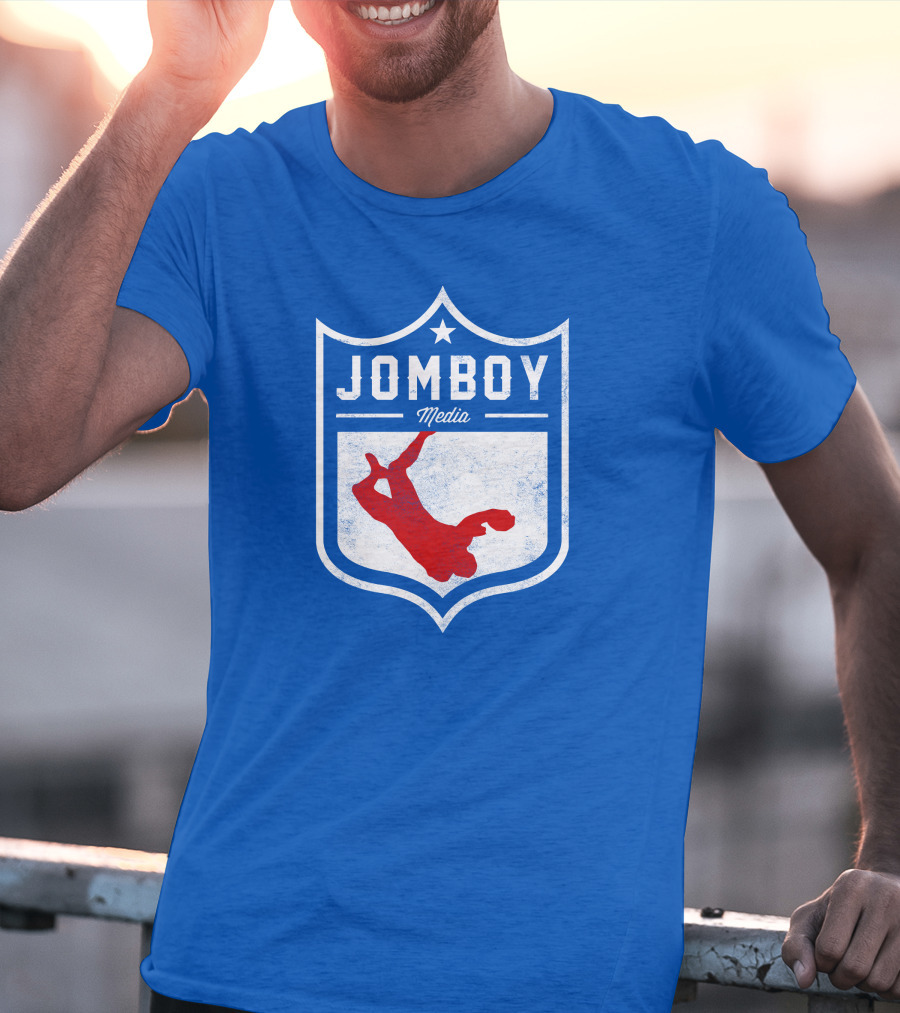 Jomboy Media Merch Thicc Six New Logo NFL Shield T-Shirt