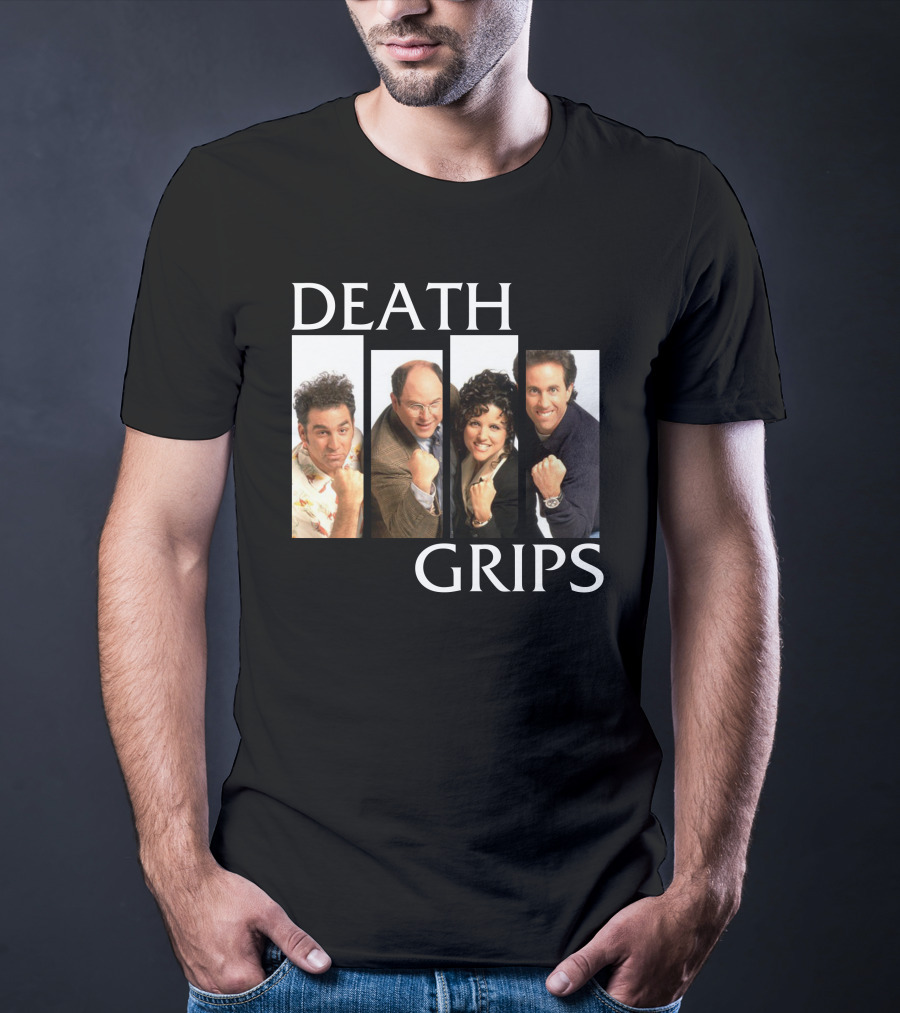 Death Grips Seinfeld Crossover Characters Fist Pose T-Shirt