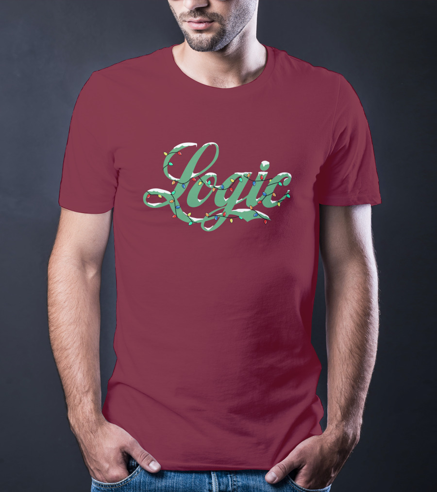 Logic Merch Holiday Lights Script Collection T-Shirt