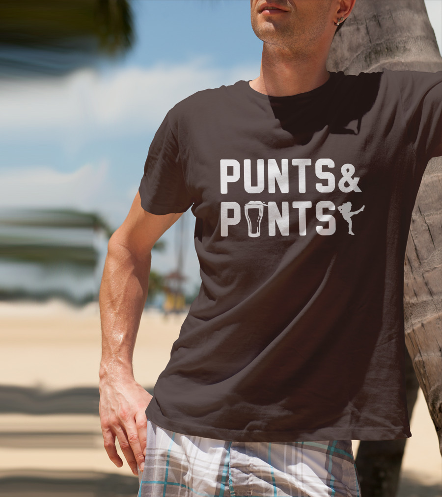 Johnny Stanton Szabo Punts And Pints Football Beer Combo T-Shirt