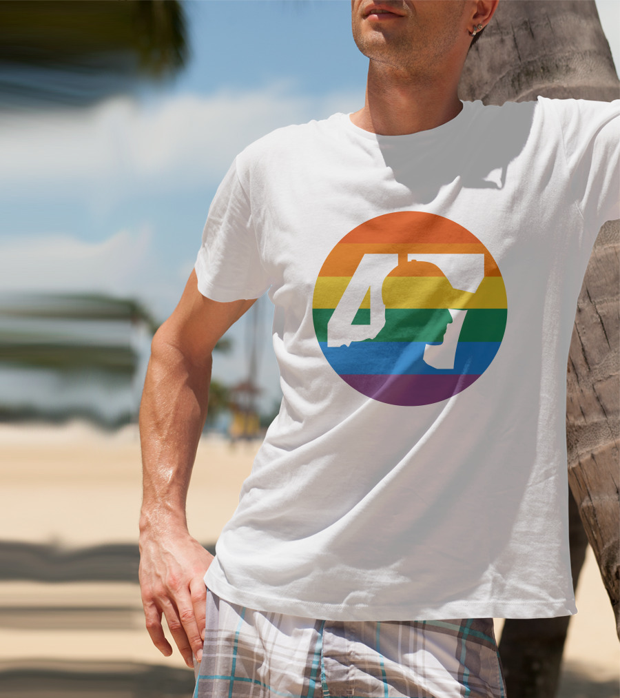 Mick Schumacher Rainbow Circle 47 Pride T-Shirt