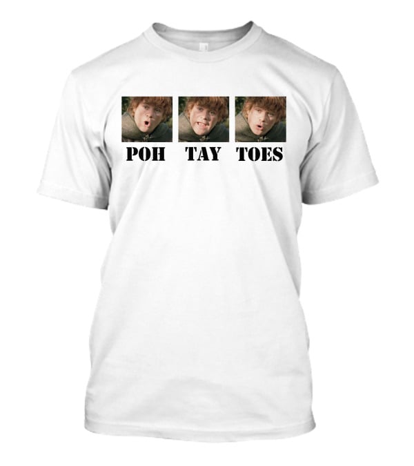 POH TAY TOES Samwise Gamgee Lord Of The Rings T-Shirt
