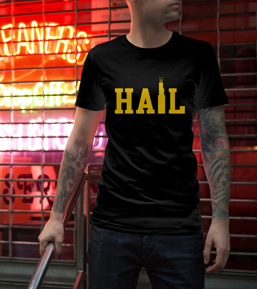 Jim Harbaugh Hail Skyline T-Shirt