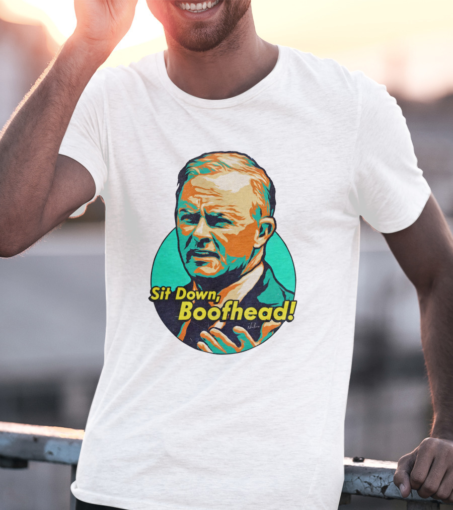 Sit Down Boofhead Scott Morrison Pop T-Shirt