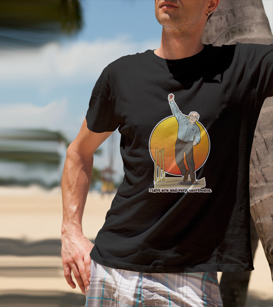 Right Arm And Very Unorthodox Bowling Stumps T-Shirt