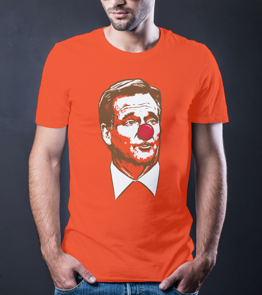 Cle Clown NFL Roger Goodell Red Nose Satire T-Shirt
