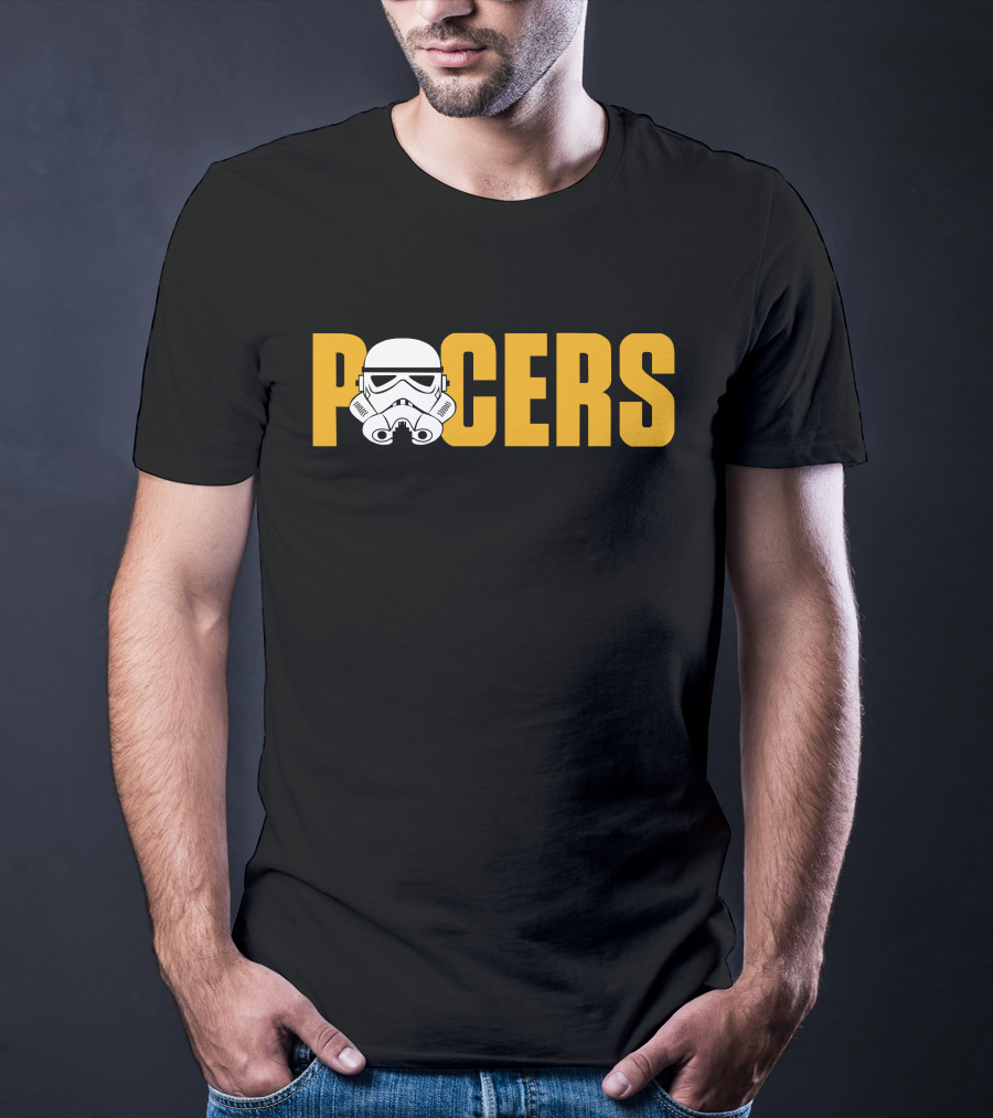 Pacers Stormtrooper Helmet Crossover T-Shirt