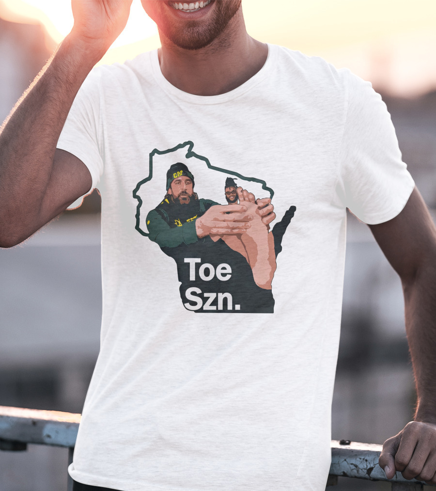 Kurt Benkert Aaron Rodgers Toe Szn GBP Wisconsin Outline T-Shirt