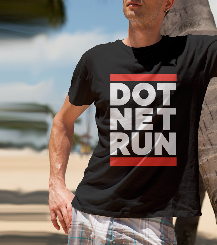 DOT NET RUN Scott Hanselman T-Shirt