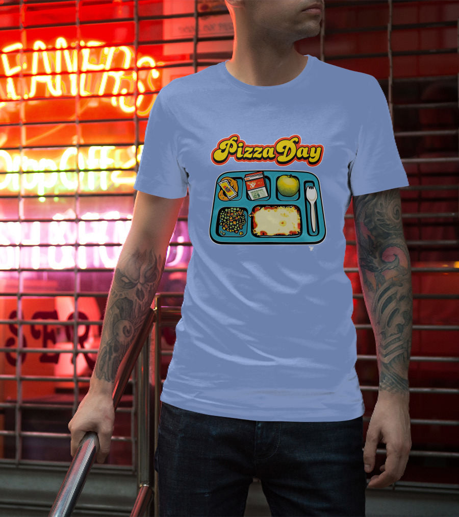 Super 70s Sports Store S7s Pizza Day Lunch Tray T-Shirt