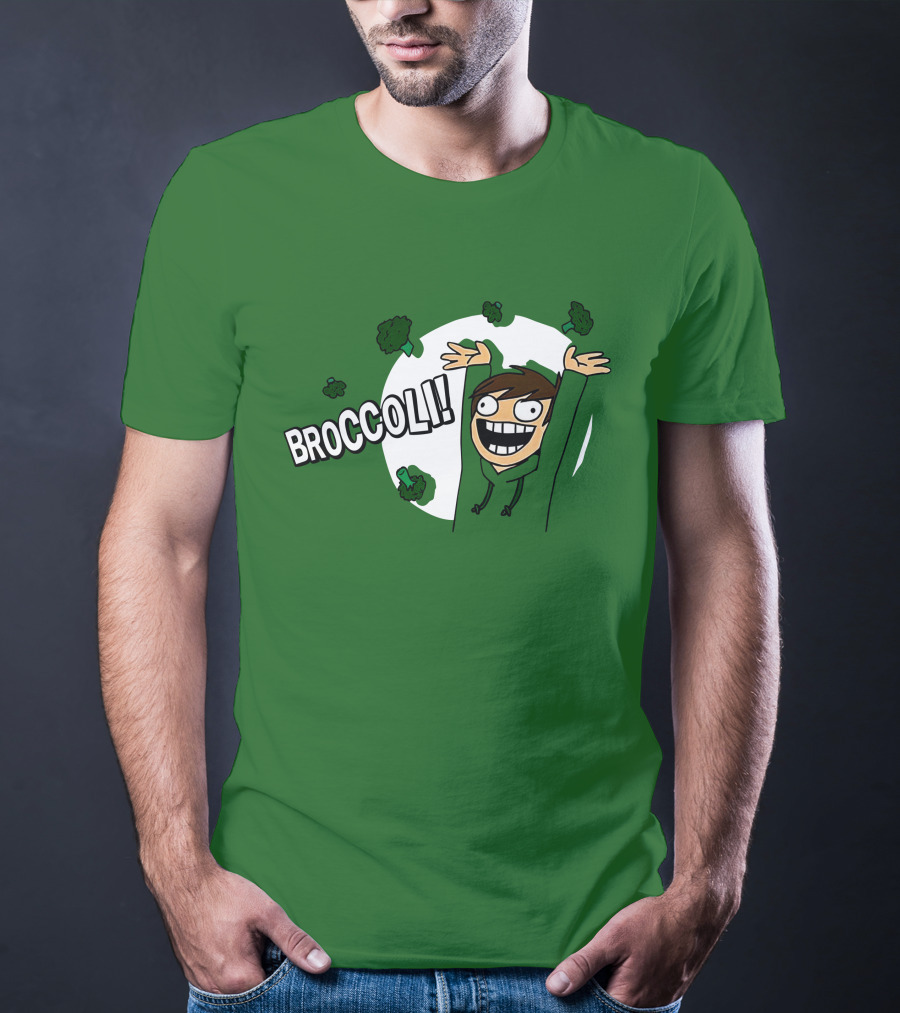 Eddsworld Broccoli Enthusiastic Character T-Shirt