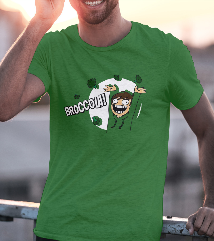 Eddsworld Broccoli Enthusiastic Character T-Shirt