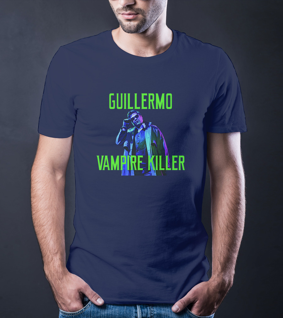 Guillermo Vampire Killer Harvey Guillen Neon Jacket Pose T-Shirt