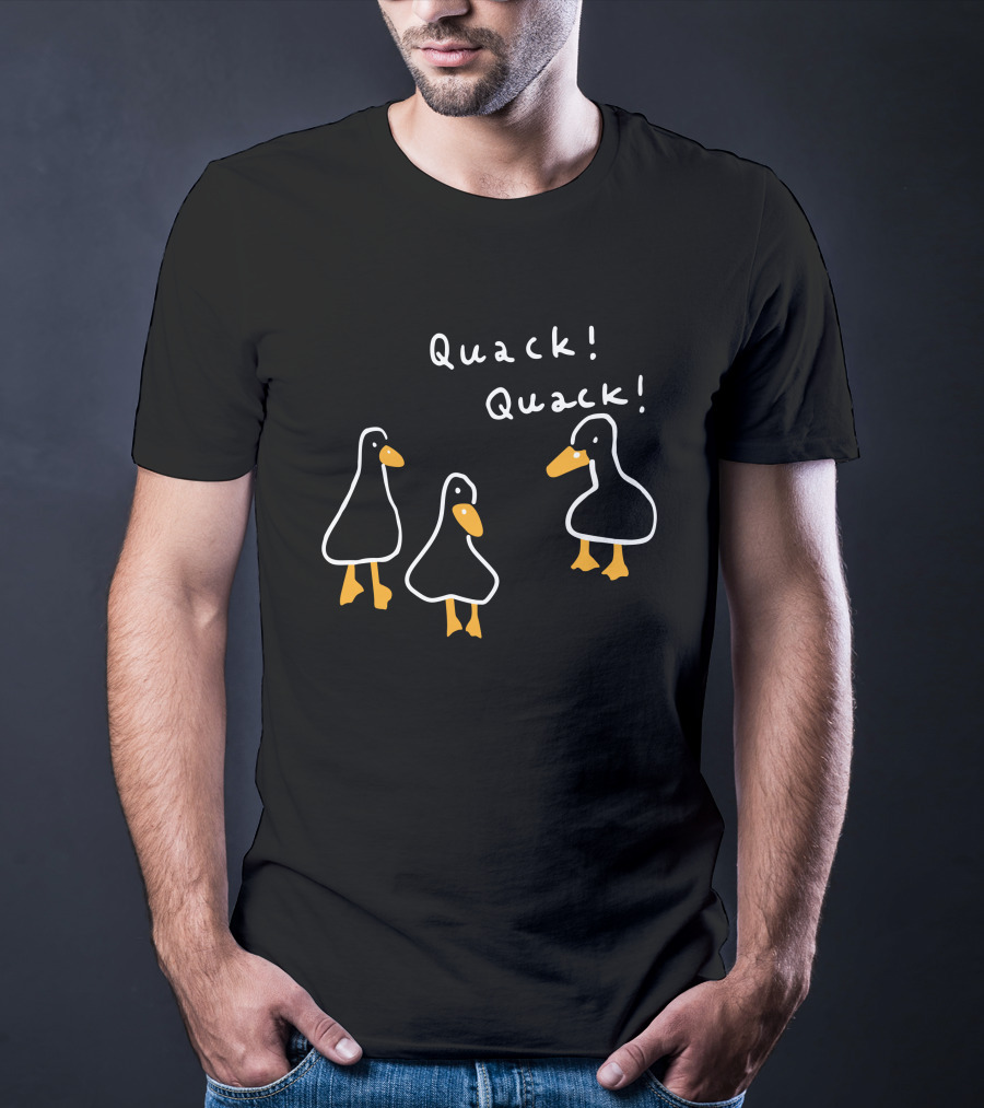 Quack Quack Funny Duck Trio T-Shirt