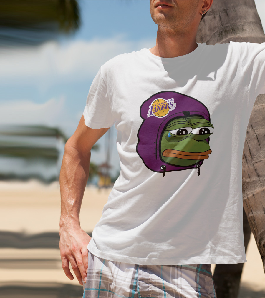 Lakeshowyo Los Angeles Lakers Fan Sad Pepe T-Shirt