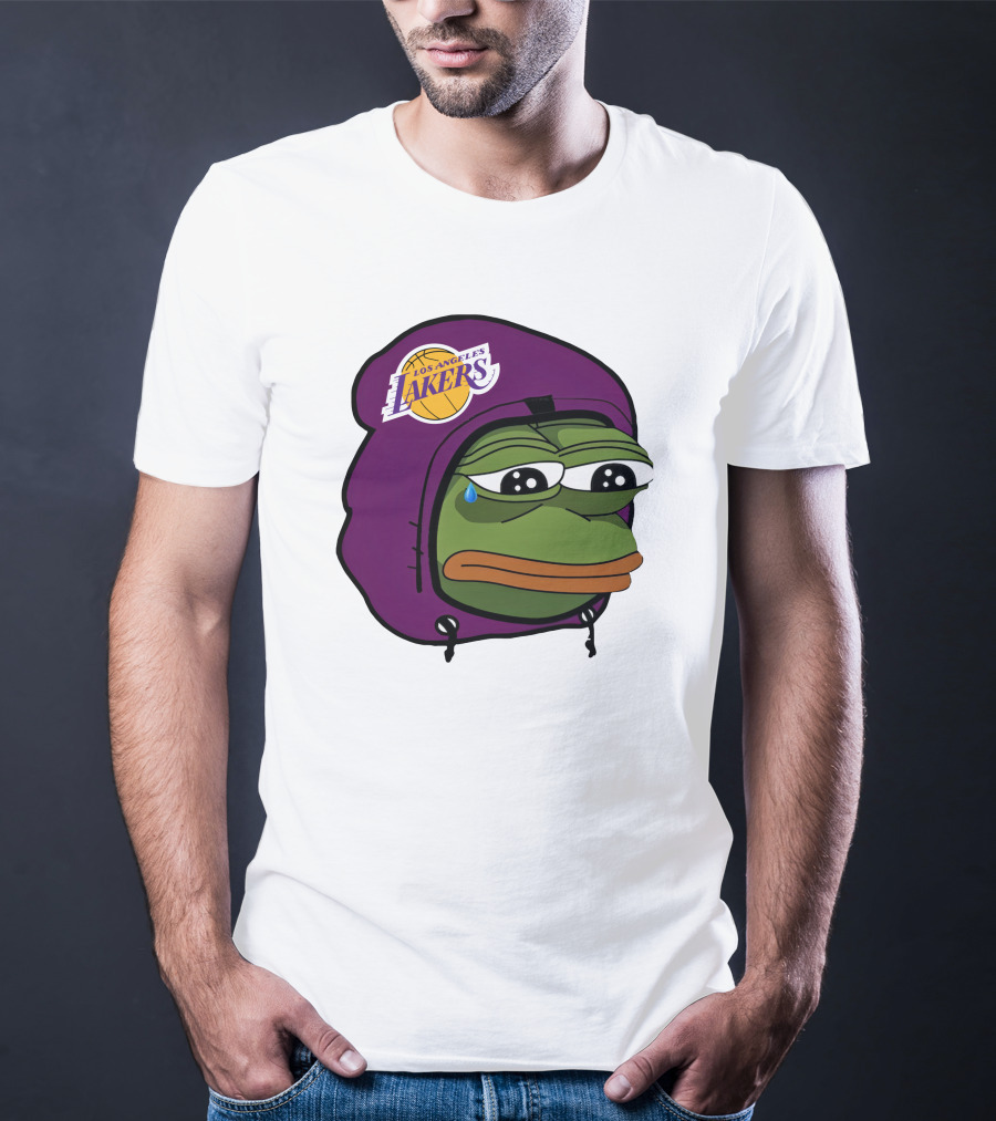 Lakeshowyo Los Angeles Lakers Fan Sad Pepe T-Shirt