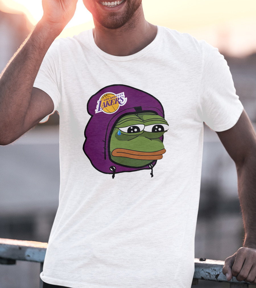 Lakeshowyo Los Angeles Lakers Fan Sad Pepe T-Shirt