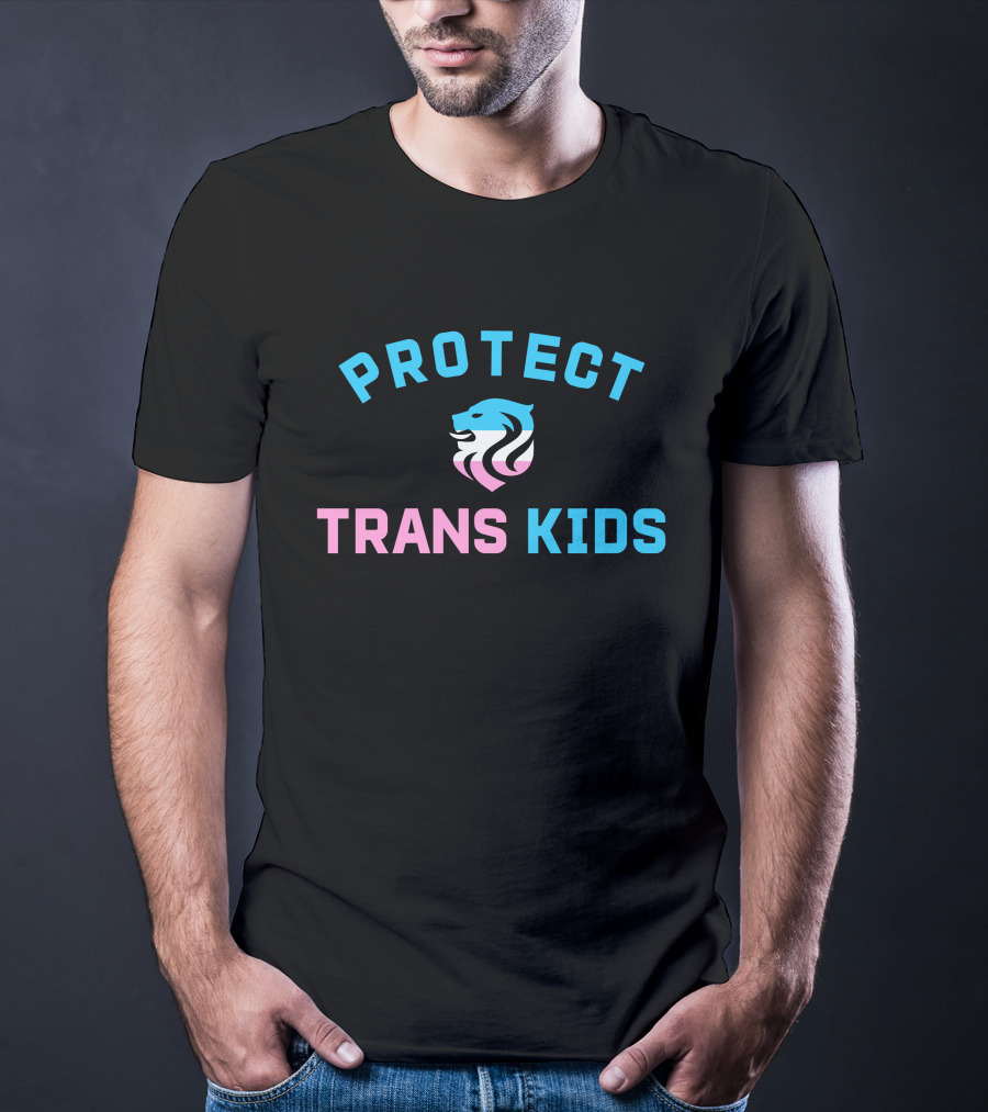 Protect Trans Kids Ol Reign Susie Rantz Kryptobanana Lion T-Shirt