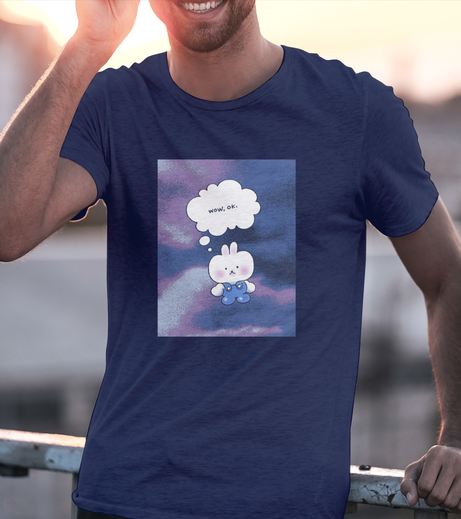 The Yetee Merch Wow Ok Thought Bubble Character T-Shirt