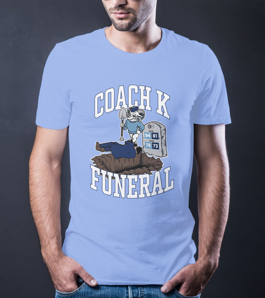 Coach K Funeral 94 81 78 73 Dave Portnoy T-Shirt