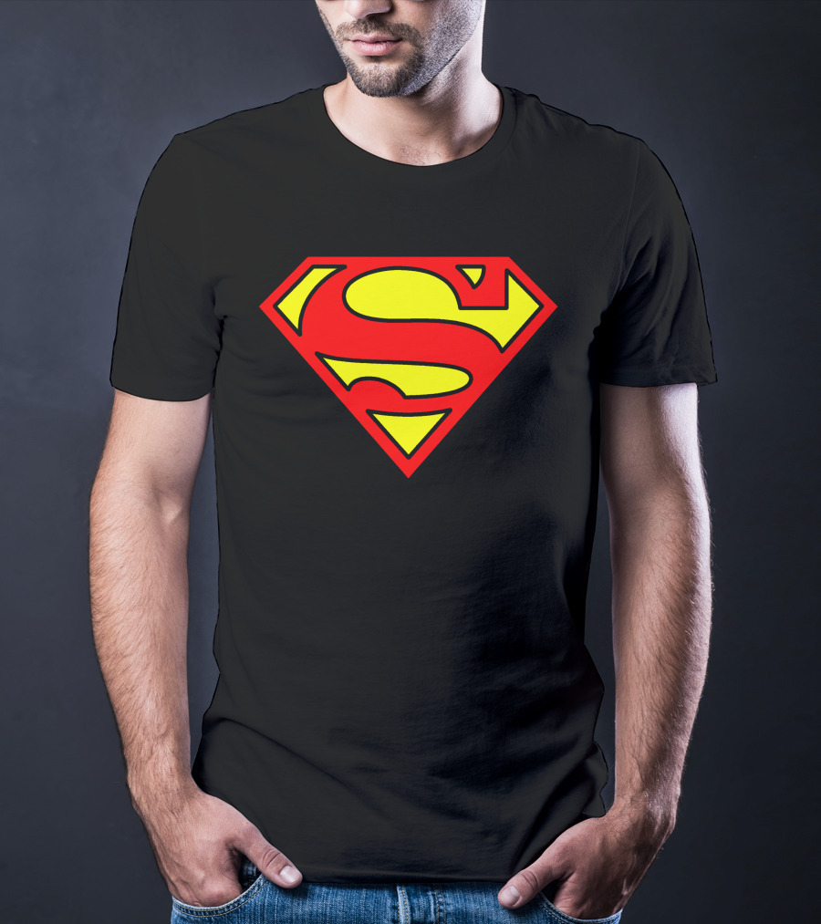 DC Comics Womens Superman Varsity Football S Shield T-Shirt