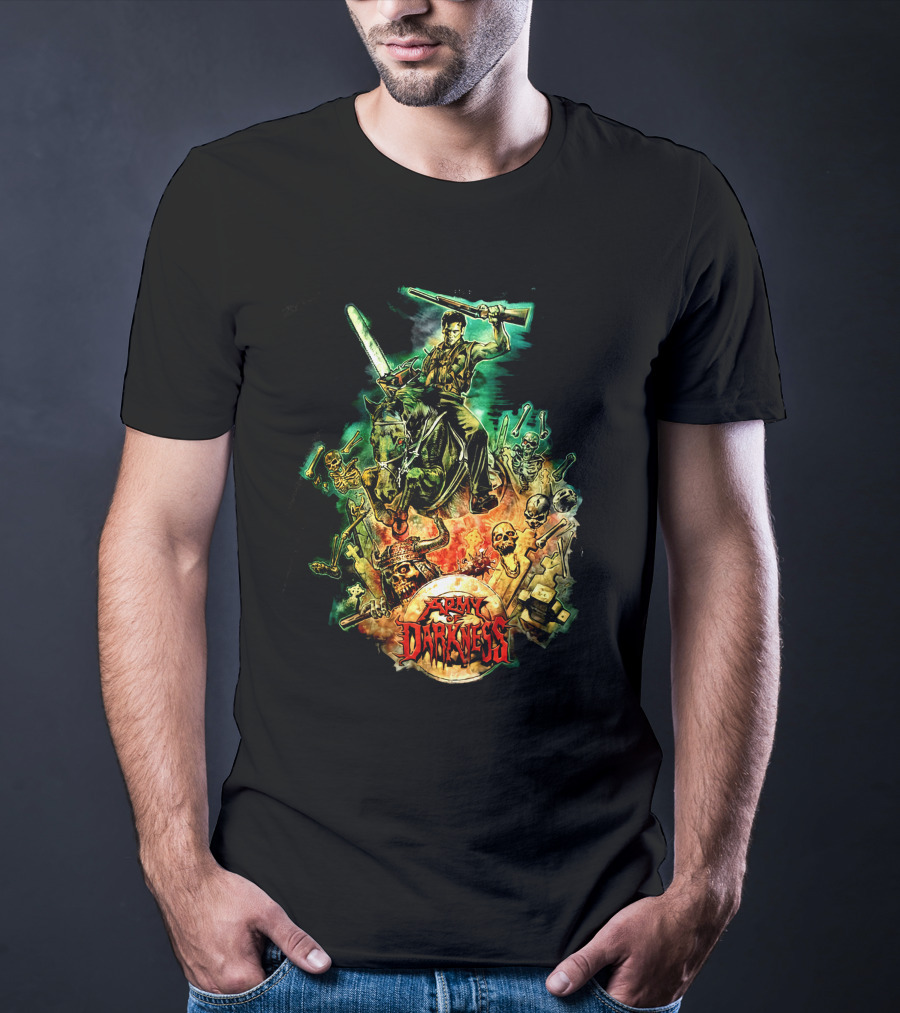 Army Of Darkness Battle Scene By Graham Humphreys T-Shirt