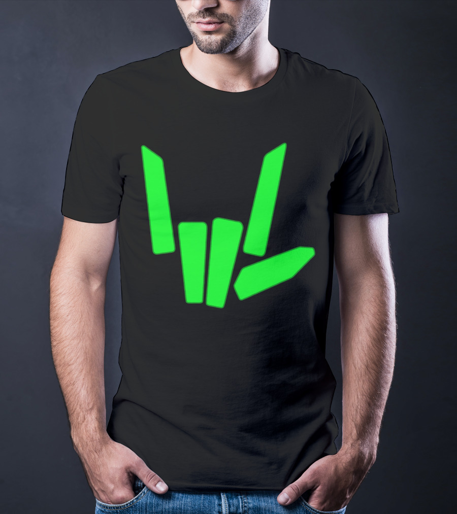 Original Share The Love Green Hand Sign Gesture T-Shirt