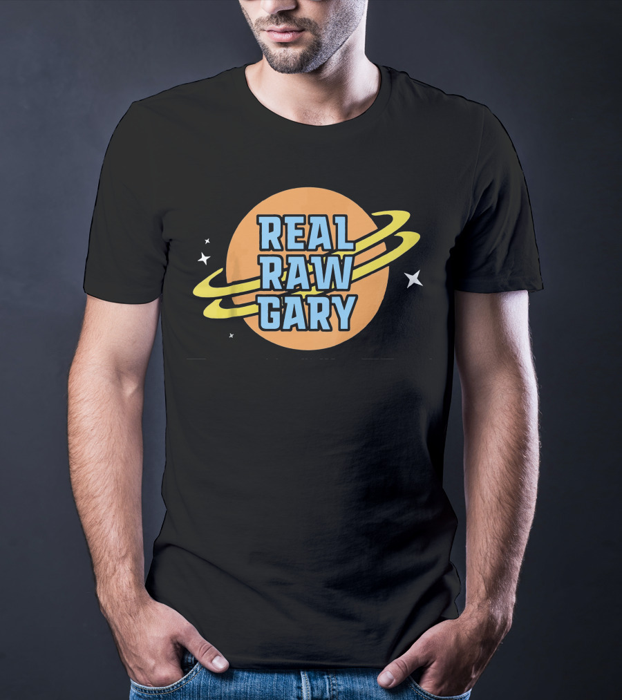 Real Raw Gary Saturn Space Rings T-Shirt